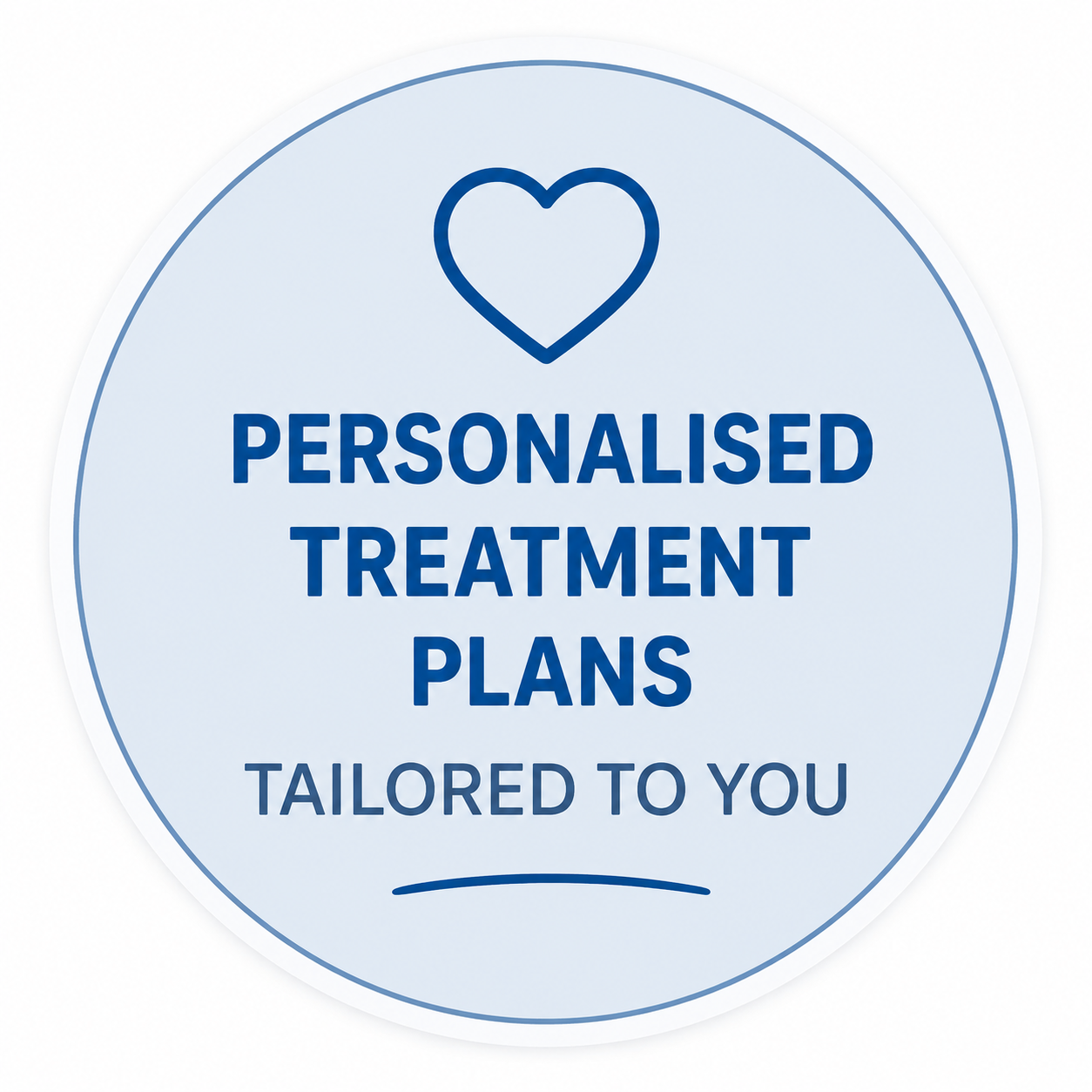 Personalised treatment plans, tailored to you